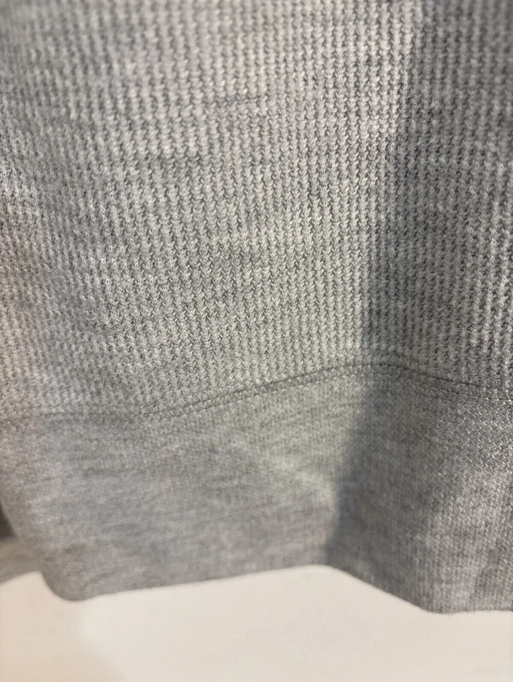 Banana Republic Men's Gray Waffle Knit Thermal Raglan Crewneck Shirt XL EUC